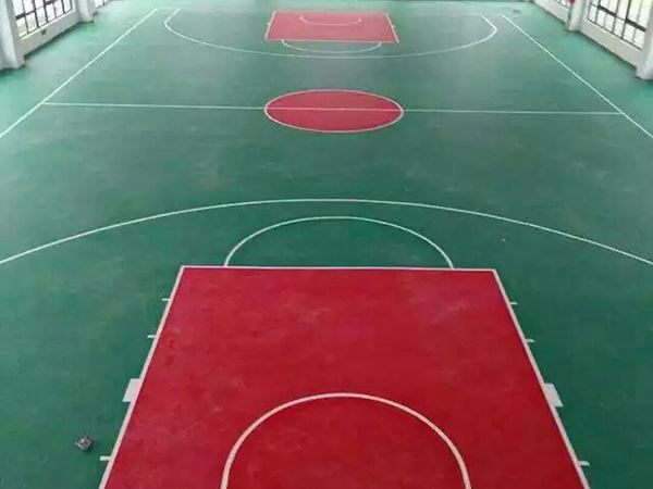 交运室内pvc地胶篮球场